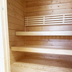 SaunaLife G2 4-Person Luxury Outdoor Garden Sauna Cabin