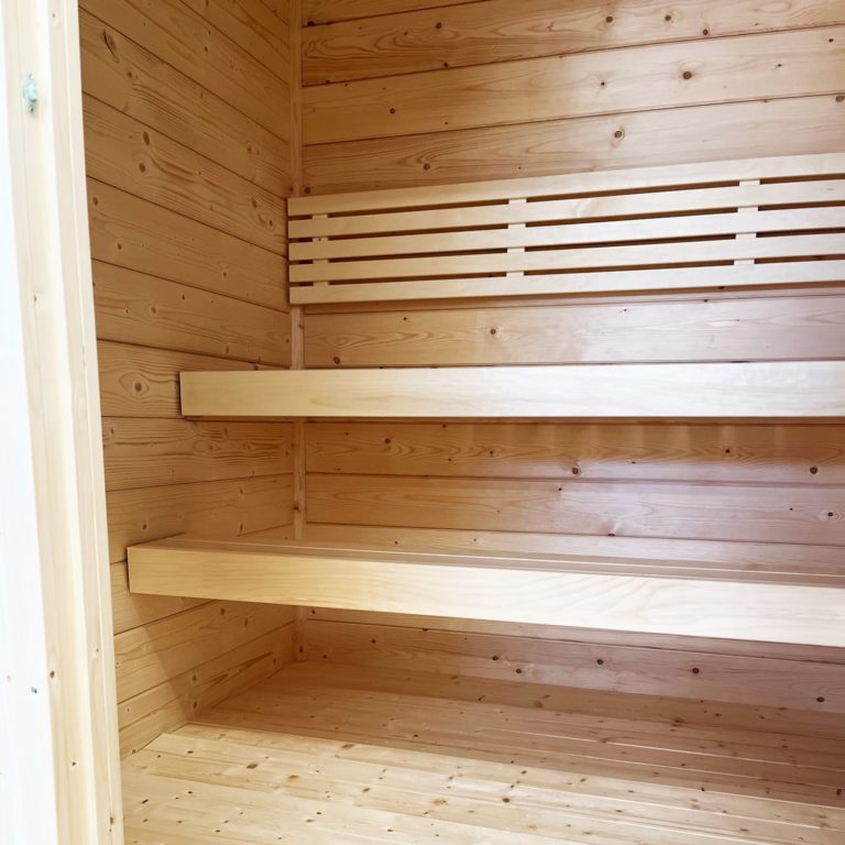 SaunaLife G2 4-Person Luxury Outdoor Garden Sauna Cabin