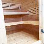 SaunaLife G2 4-Person Luxury Outdoor Garden Sauna Cabin