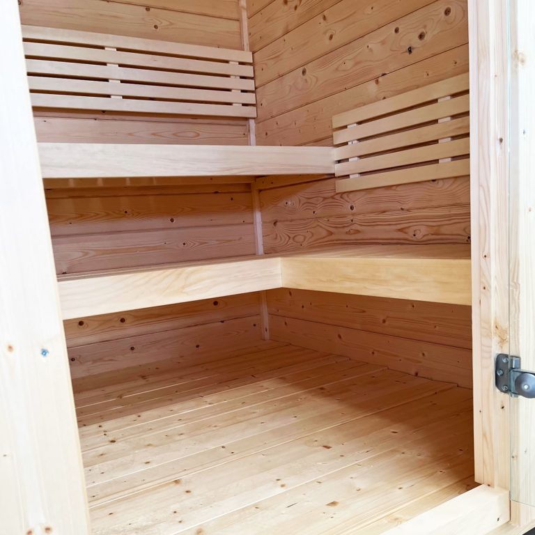 SaunaLife G2 4-Person Luxury Outdoor Garden Sauna Cabin