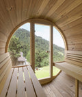 SaunaLife E8G 6-Person Luxury Outdoor Barrel Sauna Kit