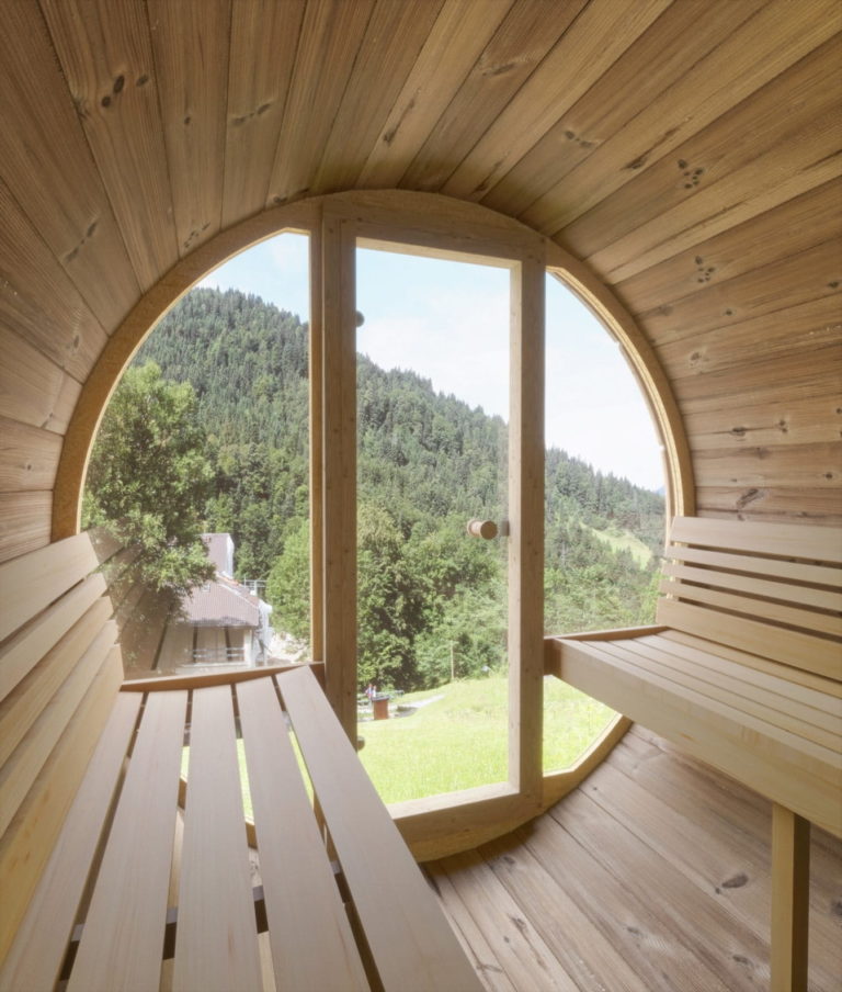 SaunaLife E8G 6-Person Luxury Outdoor Barrel Sauna Kit
