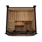 SaunaLife CL3G 2-Person Luxury Outdoor Cube Sauna Kit