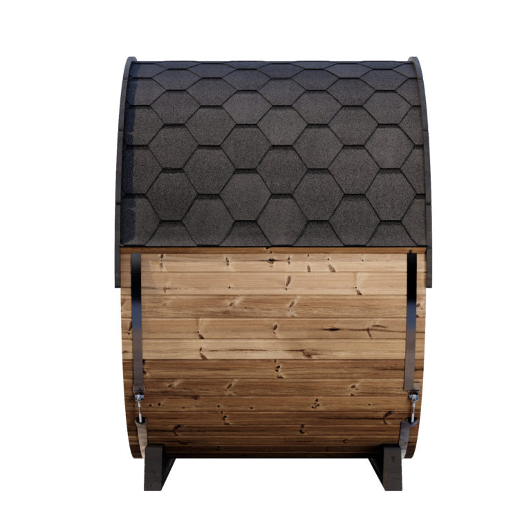SaunaLife EE6G 4-Person Luxury Outdoor Barrel Sauna Kit