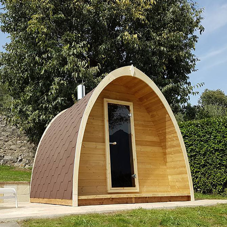 SaunaLife G3 3-Person Luxury Outdoor Garden Sauna Cabin
