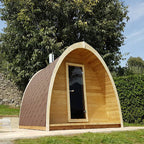 SaunaLife G3 3-Person Luxury Outdoor Garden Sauna Cabin