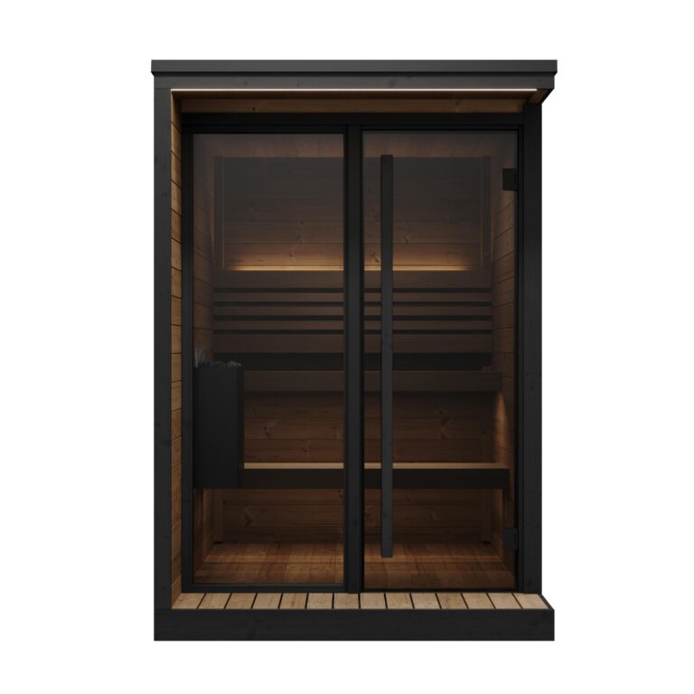 SaunaLife GL4 4-Person Luxury Outdoor Garden Sauna Cabin