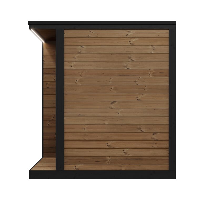 SaunaLife GL4 4-Person Luxury Outdoor Garden Sauna Cabin