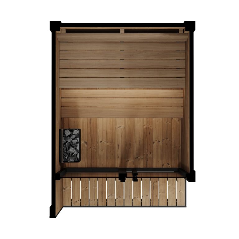 SaunaLife GL4 4-Person Luxury Outdoor Garden Sauna Cabin