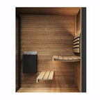 SaunaLife GL4 4-Person Luxury Outdoor Garden Sauna Cabin