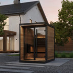 SaunaLife GL4 4-Person Luxury Outdoor Garden Sauna Cabin