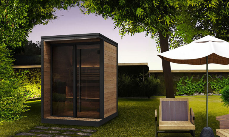 SaunaLife GL4 4-Person Luxury Outdoor Garden Sauna Cabin