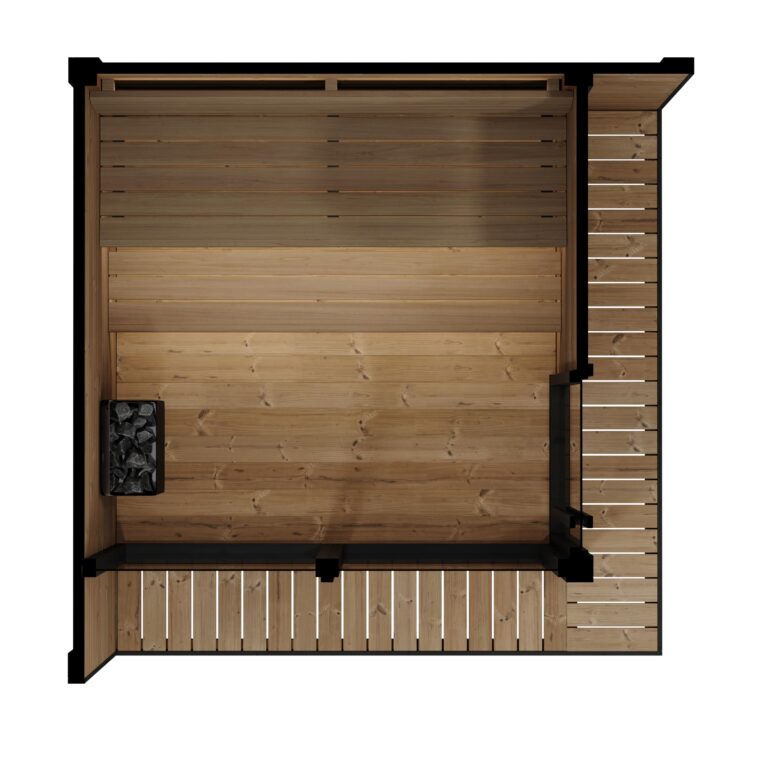SaunaLife GL6 6-Person Luxury Outdoor Garden Sauna Cabin