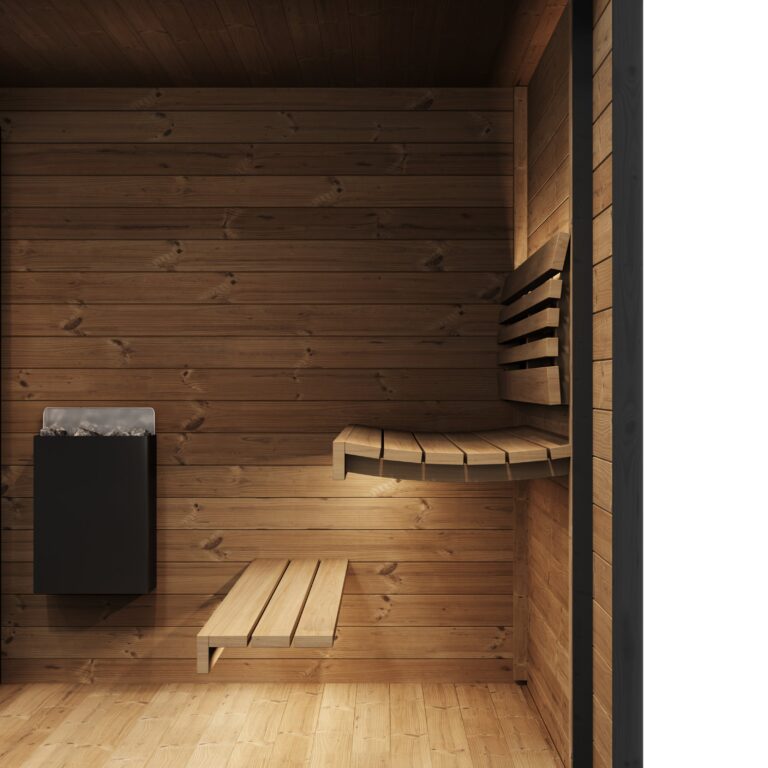 SaunaLife GL6 6-Person Luxury Outdoor Garden Sauna Cabin