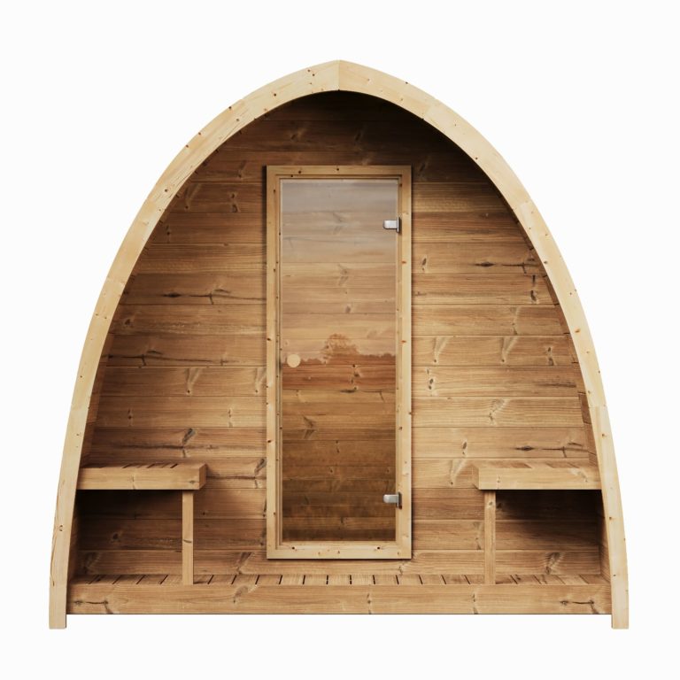 SaunaLife G3 3-Person Luxury Outdoor Garden Sauna Cabin