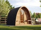 SaunaLife G3 3-Person Luxury Outdoor Garden Sauna Cabin