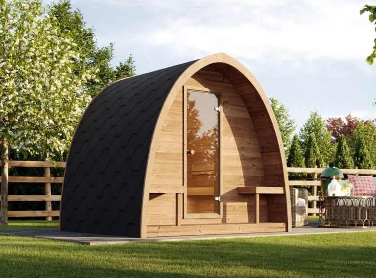 SaunaLife G3 3-Person Luxury Outdoor Garden Sauna Cabin