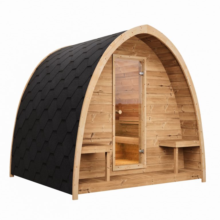 SaunaLife G3 3-Person Luxury Outdoor Garden Sauna Cabin