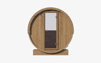 SaunaLife E7W 4-Person Luxury Outdoor Barrel Sauna Kit